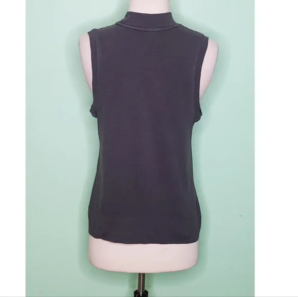 ANTHROPOLOGIE  Mock Neck Sleeveless Tank - Picture 4 of 8